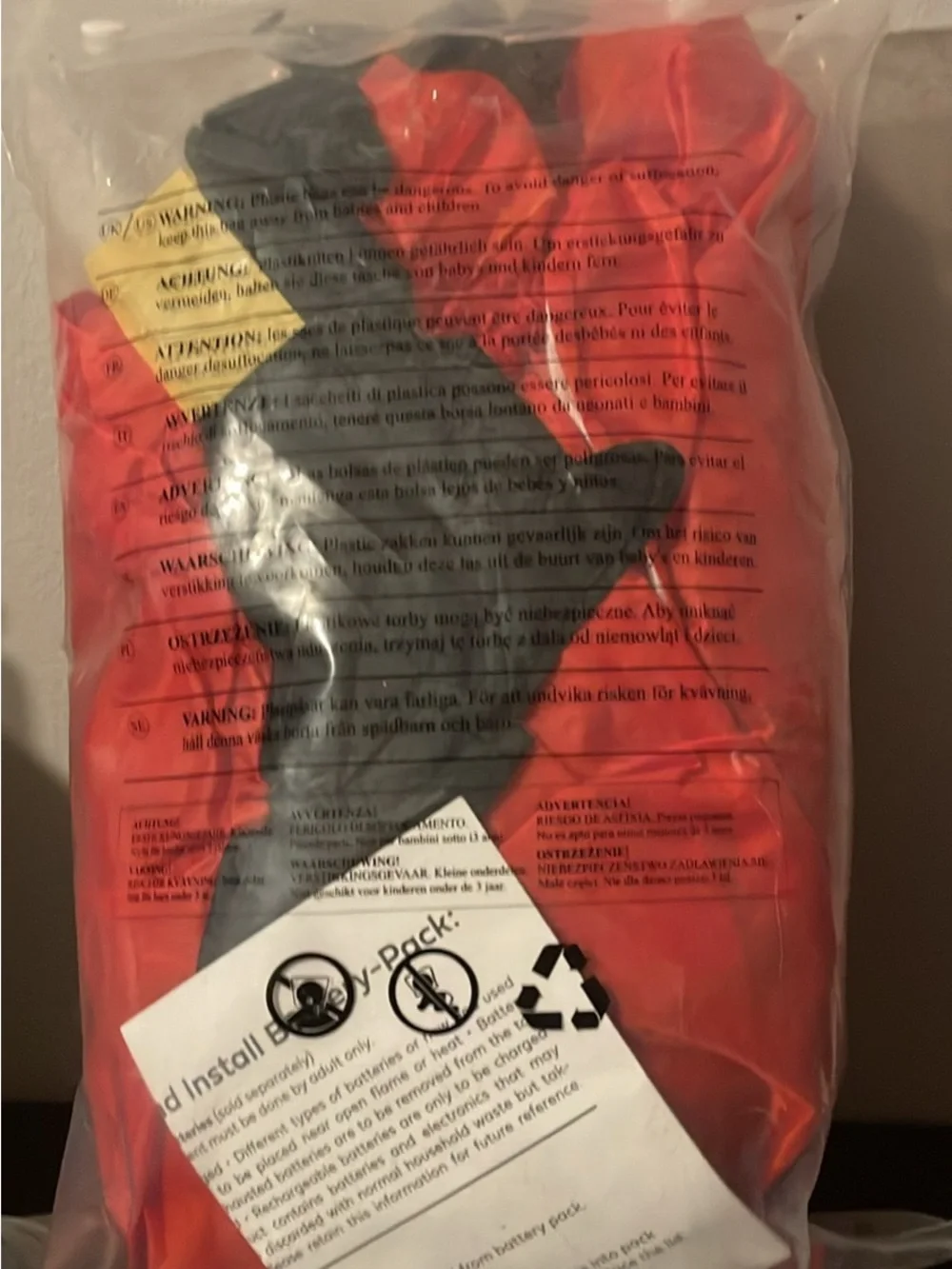 Adult Inflatable Red Wacky Tube Costume